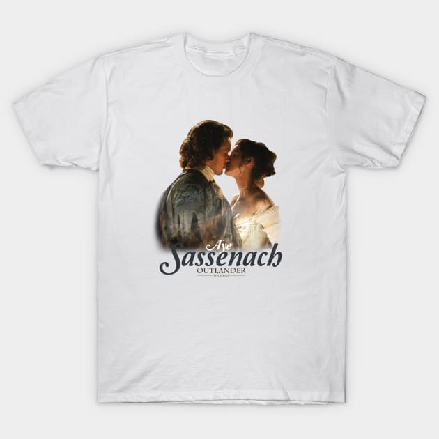 Outlander Aye Sassenach Embrace T-Shirt by devanpm